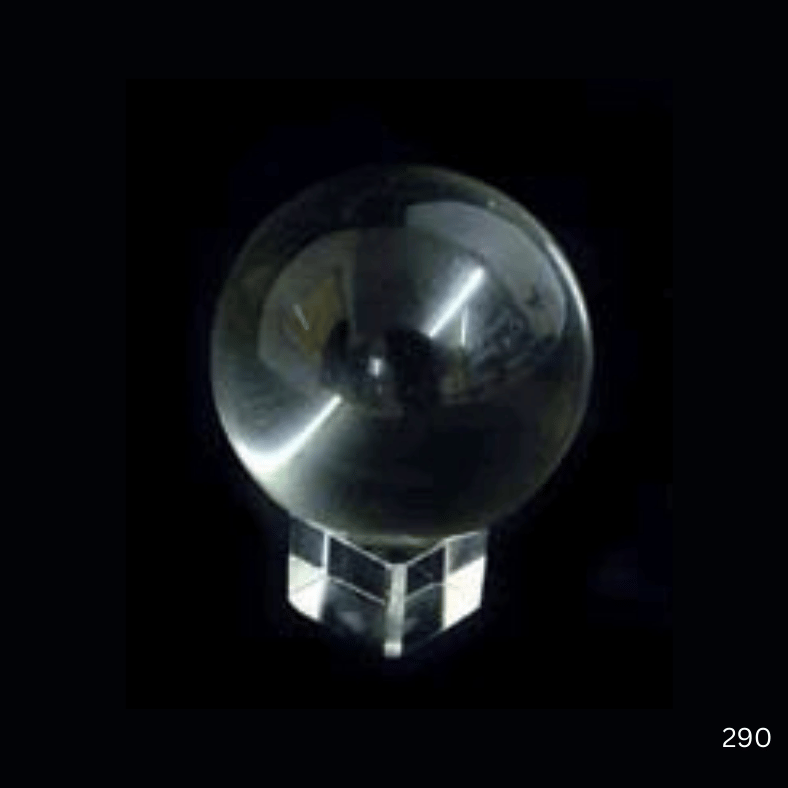 BOLA DE CRISTAL CON PEANA 15 CM