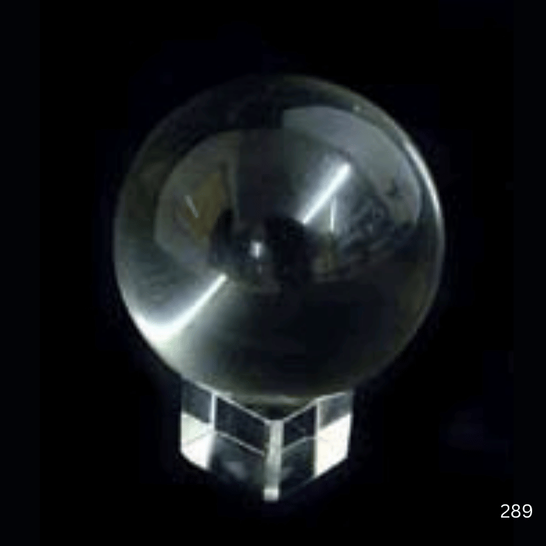 BOLA DE CRISTAL CON PEANA 20 CM