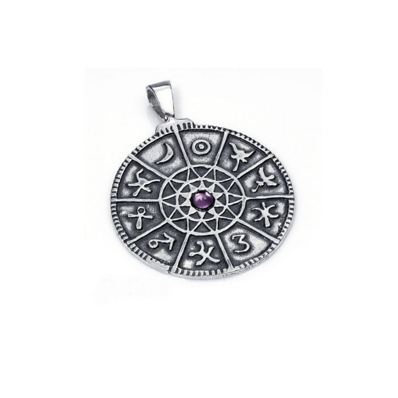 COLGANTE DE PLATA CALENDARIO SOLAR