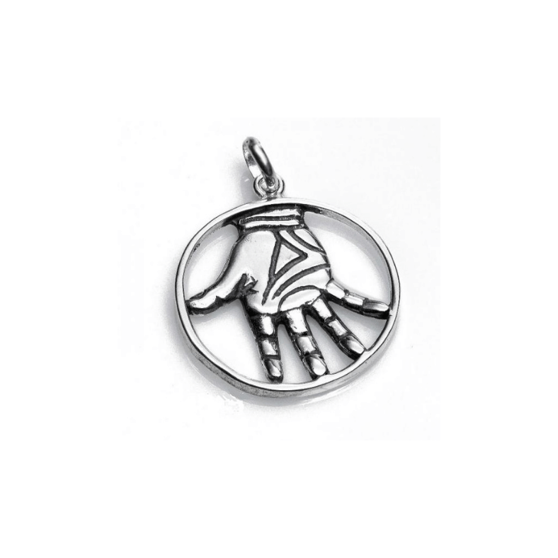 COLGANTE DE PLATA MANO DE LA FORTUNA