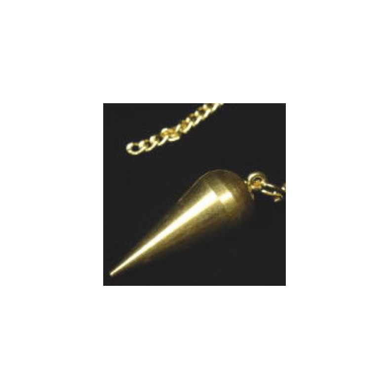 PENDULO FORMA CONICO ALARGADO DORADO