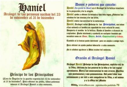 POSTAL ARCANGEL HANIEL
