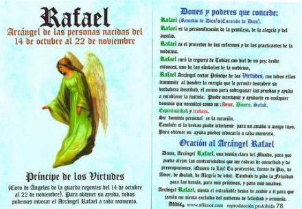 POSTAL ARCANGEL RAFAEL