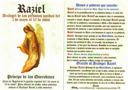 POSTAL ARCANGEL RAZIEL