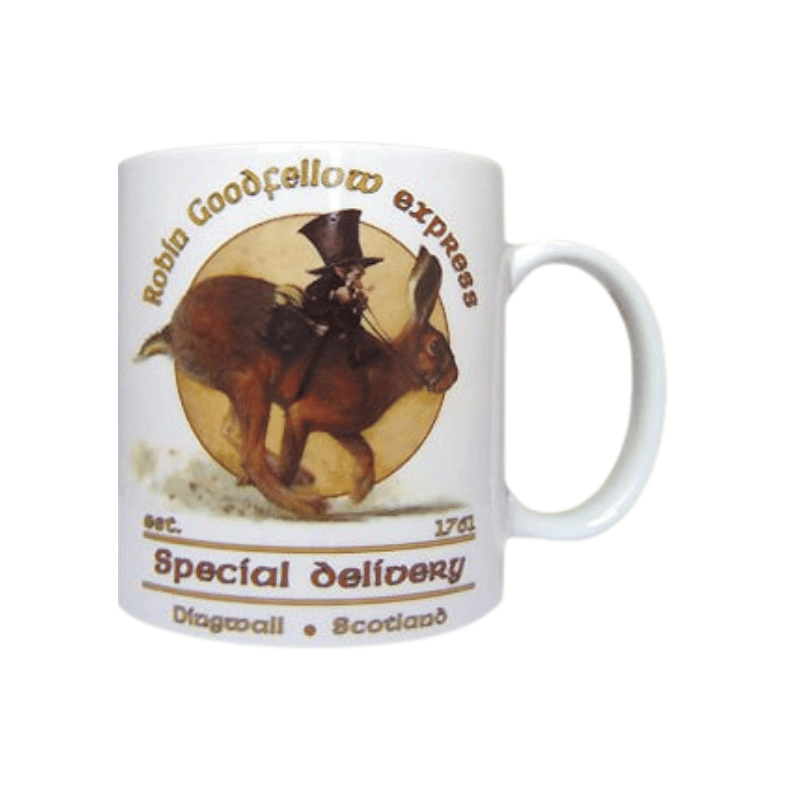 TAZA DUENDE KORRIGAN CON LIEBRE