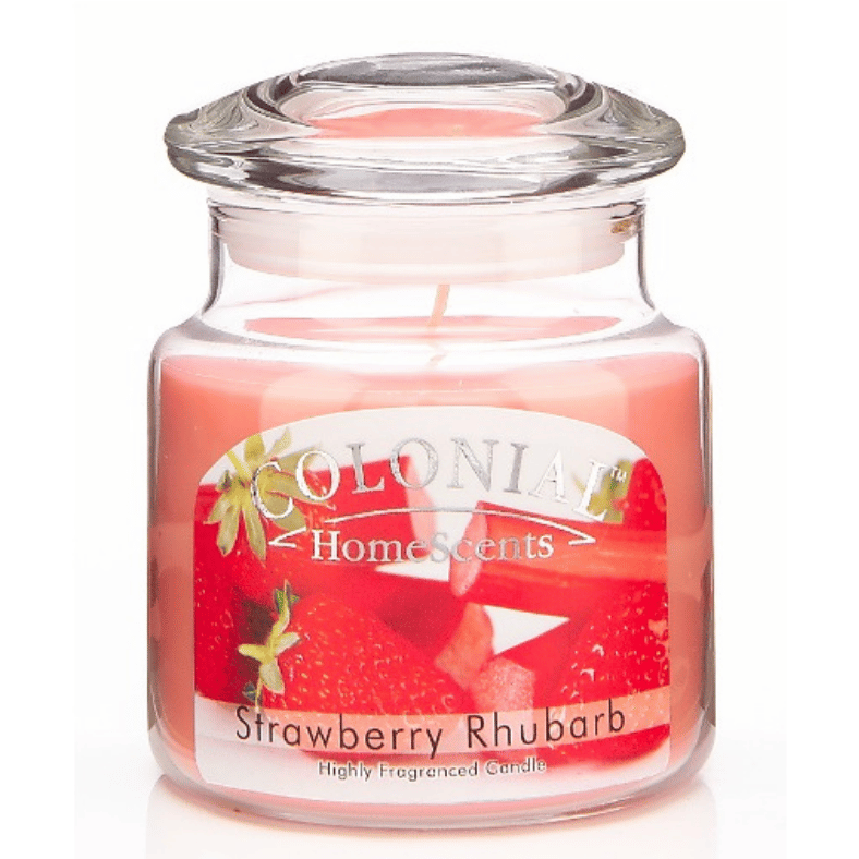 VELA AROMATICA EN FRASCO DE CRISTAL FRESA