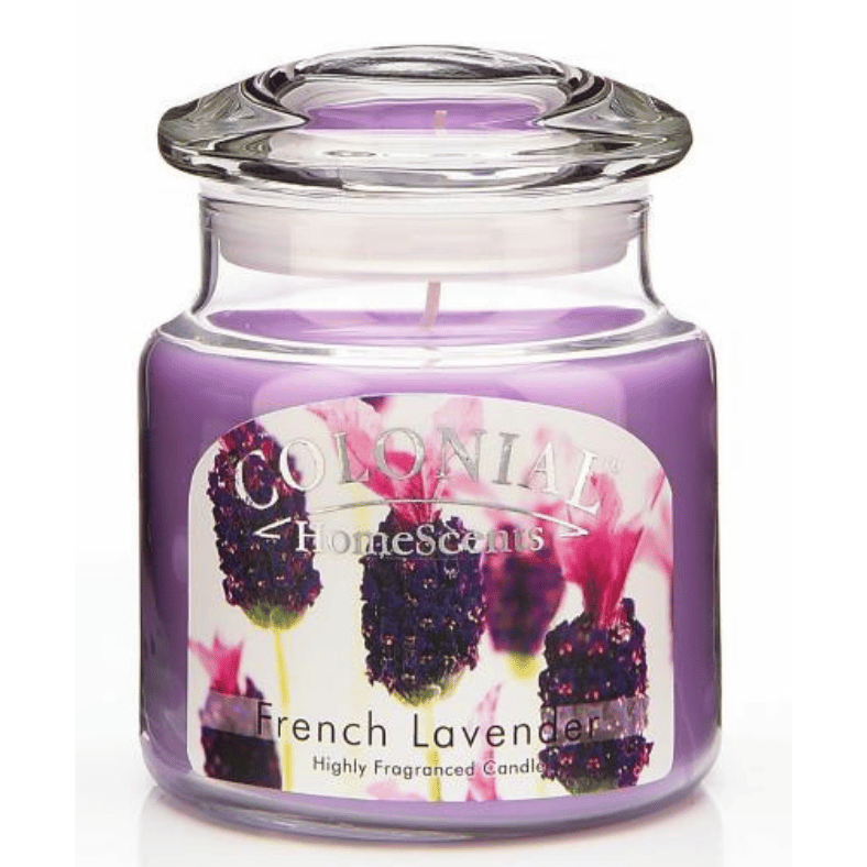 VELA AROMATICA EN FRASCO DE CRISTAL LAVANDA