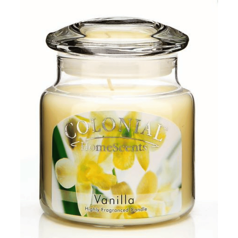 VELA AROMATICA EN FRASCO DE CRISTAL VAINILLA